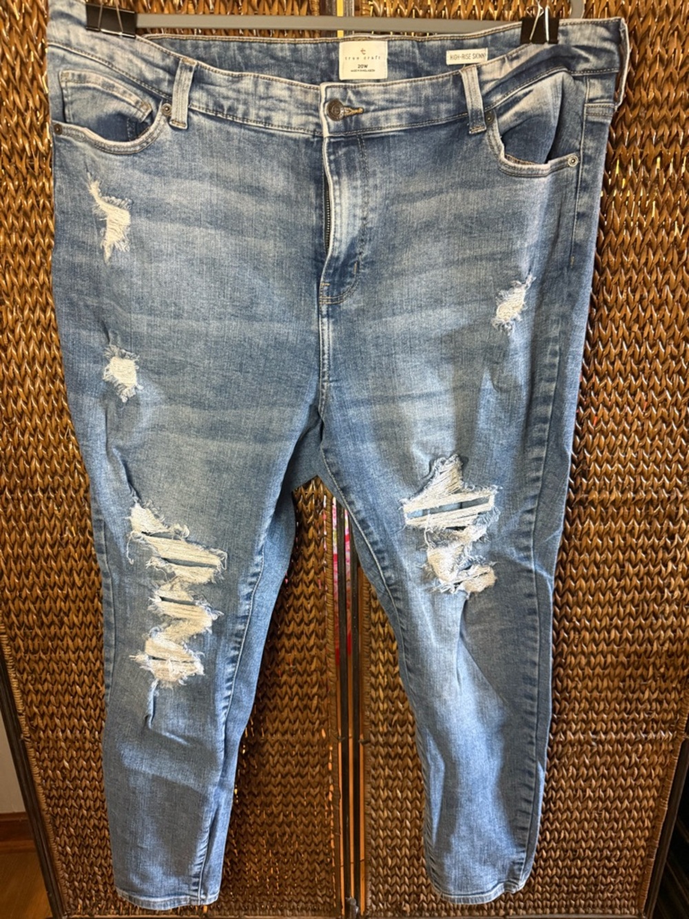 True Craft Light Blue High-Rise Skinny Jeans